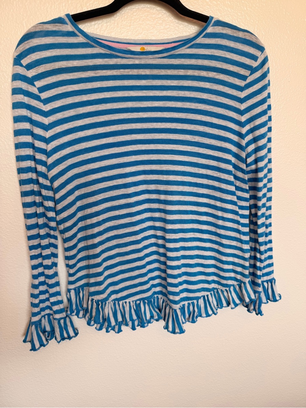 Boden Dorothy Linen Jersey Top Size 6 - Picture 2 of 5